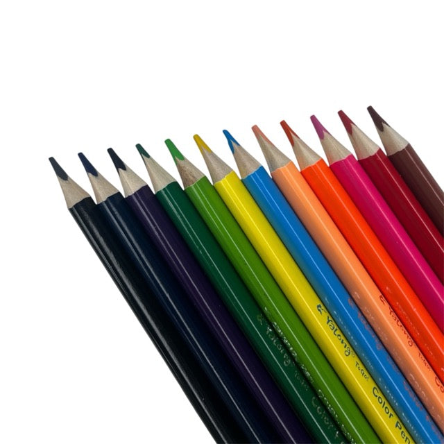 Jumbo Triangular Colored Pencils Set - Guitar (12-Pack) 241016