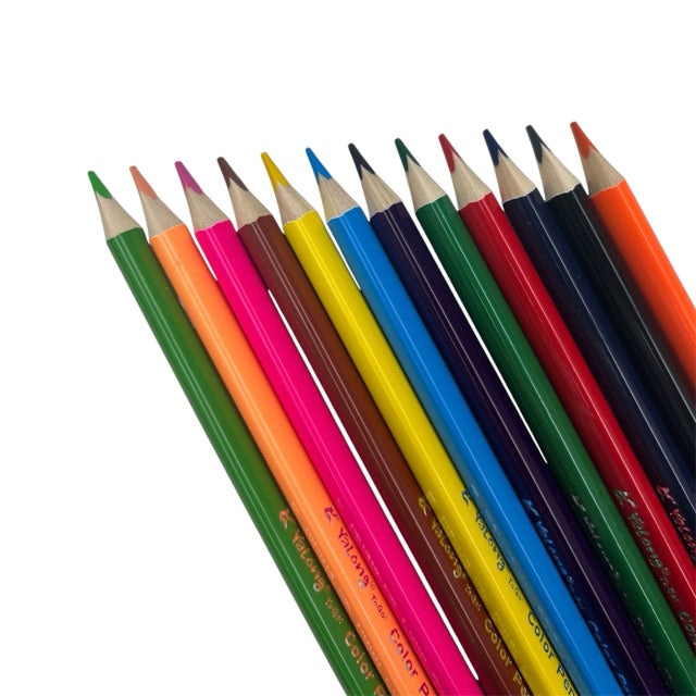 Jumbo Triangular Colored Pencils Set (12-Pack) 241046