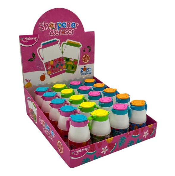 YaLong 2-in-1 Pitcher Sharpener & Eraser Combo - YL251660