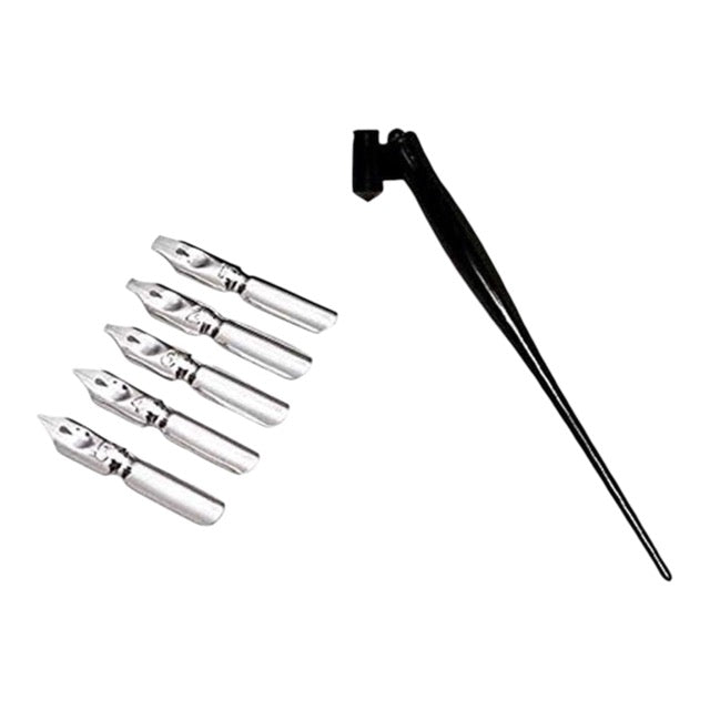 Keep Smiling 6 Pcs Calligraphy Dip Pen Set - 0422