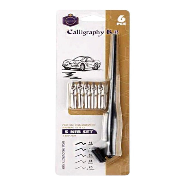 Keep Smiling 6 Pcs Calligraphy Dip Pen Set - 0422