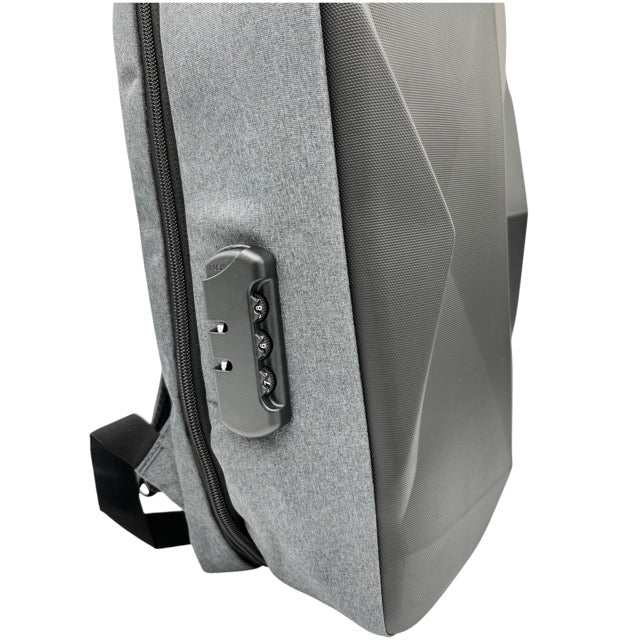 Geometric Hard Shell Anti-Theft Laptop Backpack - 1818-5