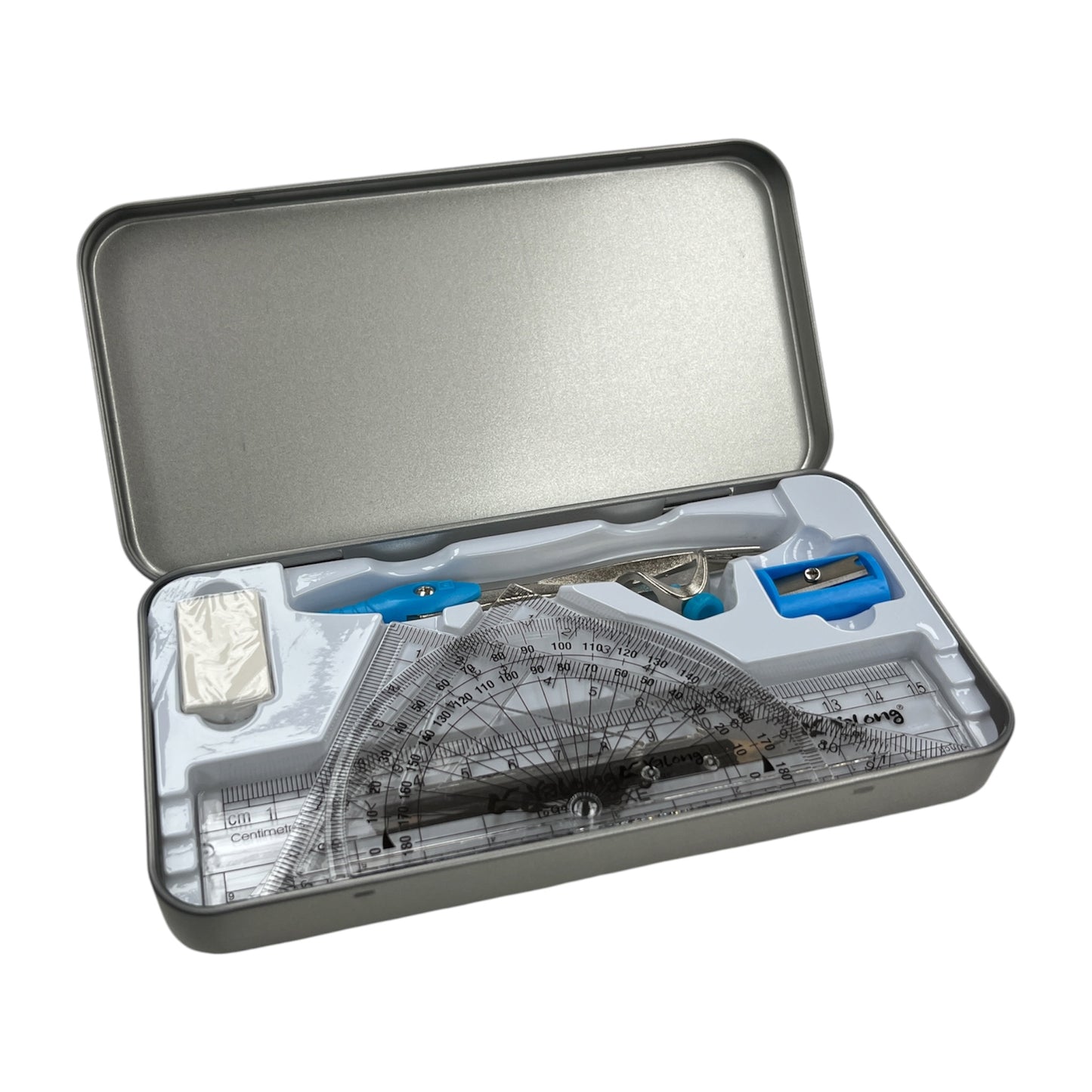 8-Piece Precision Metal Compass Math Ruler Suit  - 19019