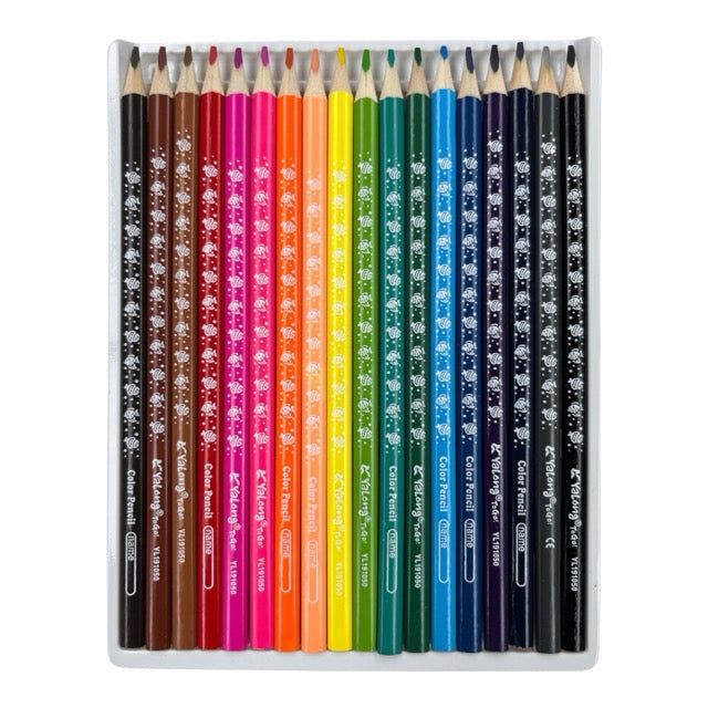 Shark Triangular Colored Pencils Set (18-Pack) 191050