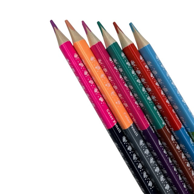Ocean Fish Jumbo Duo Colored Pencils Set (24 Colors) 191024
