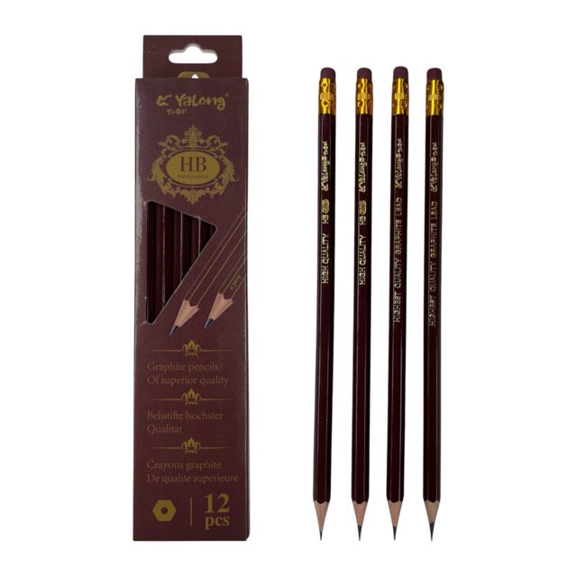 Premium HB Lead Pencils Set (12-Piece Pack)