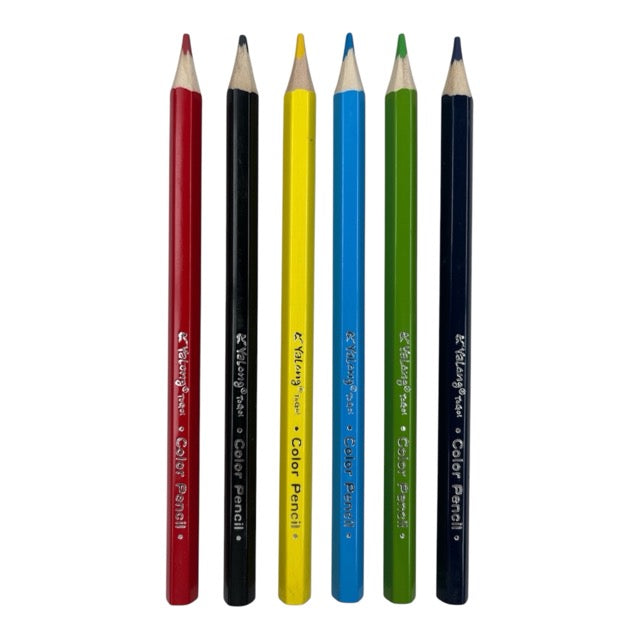 Classic Hexagonal Jumbo Colored Pencils Set (12-Piece Pack) 211057