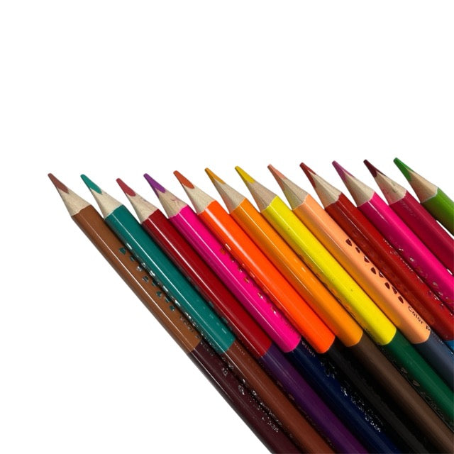 Jumbo Duo Triangular Colored Pencils Set (24 Colors / 12-Piece Pack) 231040
