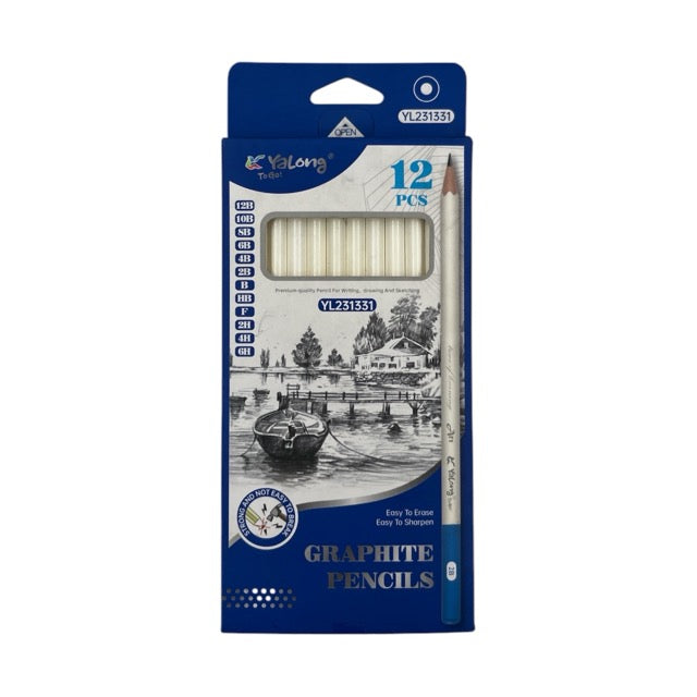 Professional Graphite Sketching Pencils Set (12-Piece Pack) 231331