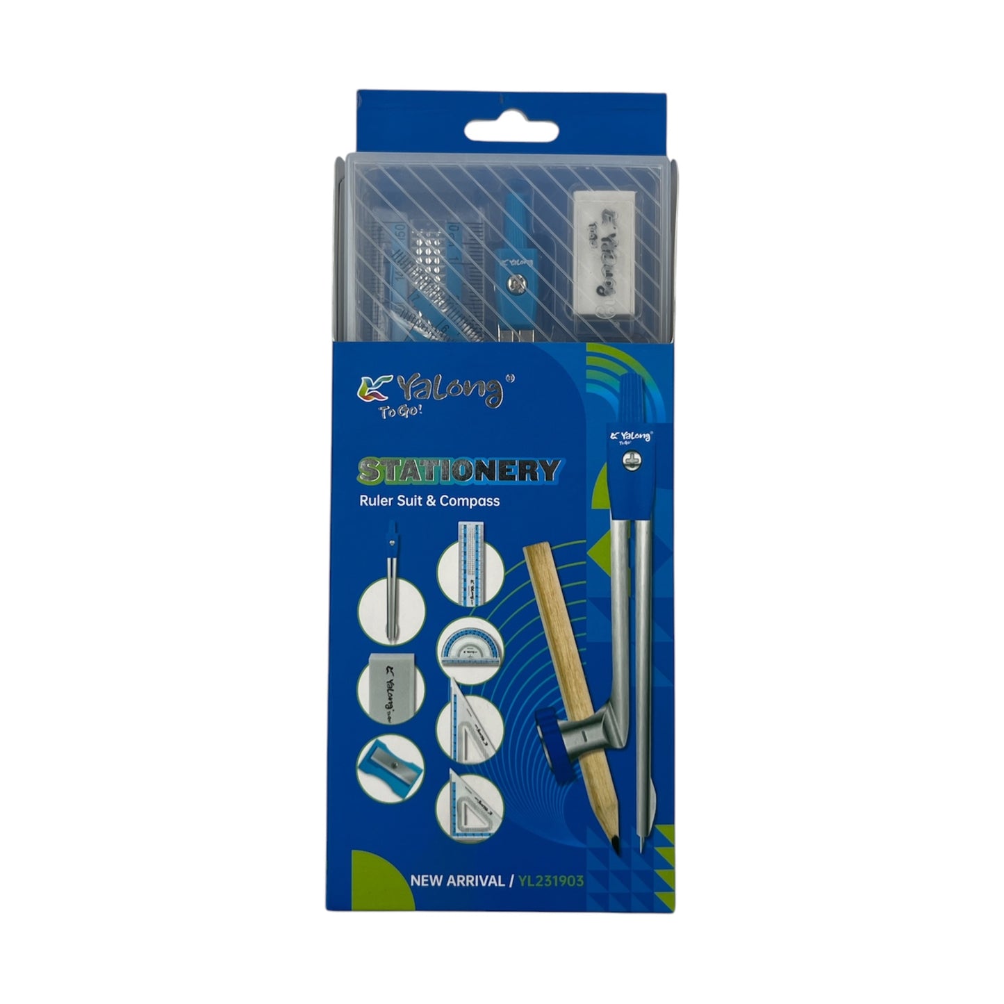 Professional Ruler Suit &amp; Compass Geometry Set - YL231903
