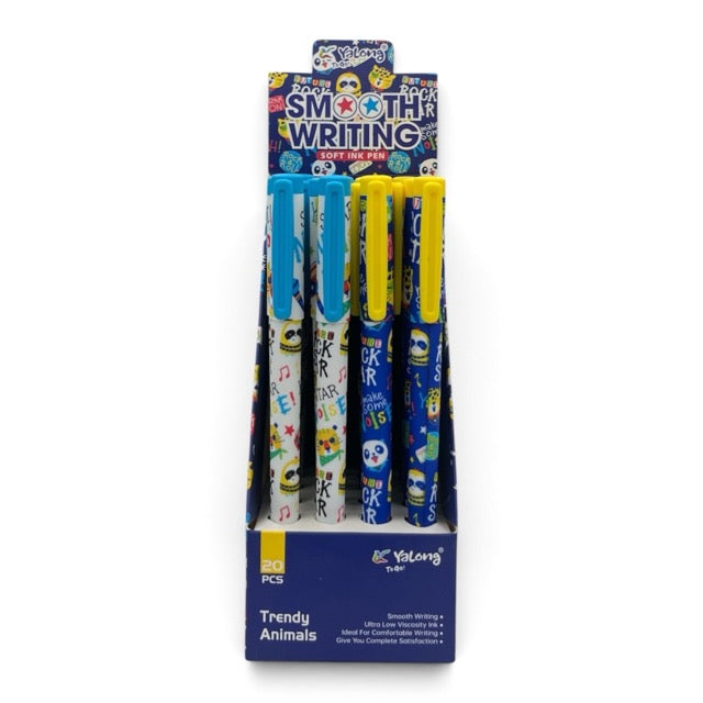 Soft Ink Pen Trendy Animals