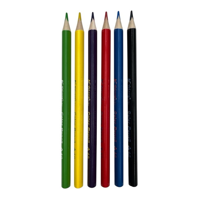 Jumbo Triangular Colored Pencils Set - Guitar (12-Pack) 241016