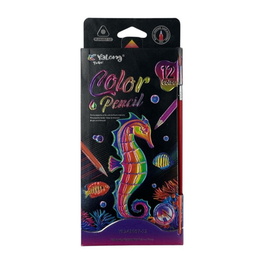 Watercolor Pencils Set with Brush (12-Piece Pack) 241057