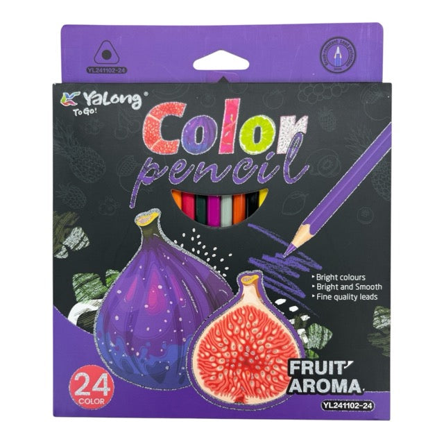 Fruit Aroma Scented Colored Pencils Set (24-Pack) 242202