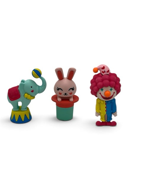 3D Circus Magic Theme Rubber Eraser | Single Piece | 9203