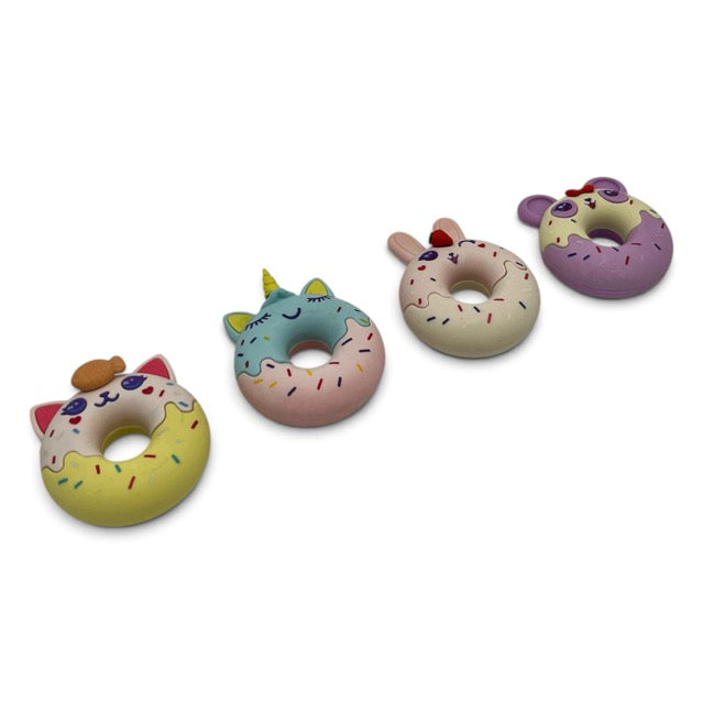 3D Cute Donut Animal Rubber Eraser | Single Piece | 9205