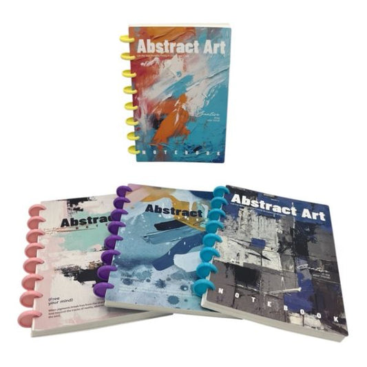 Abstract Art Discbound Notebook | Flexible Disc Ring | Single Piece