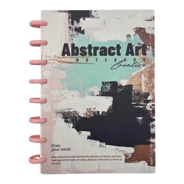 Abstract Art Discbound Notebook | Flexible Disc Ring | Single Piece