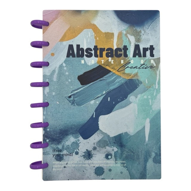 Abstract Art Discbound Notebook | Flexible Disc Ring | Single Piece