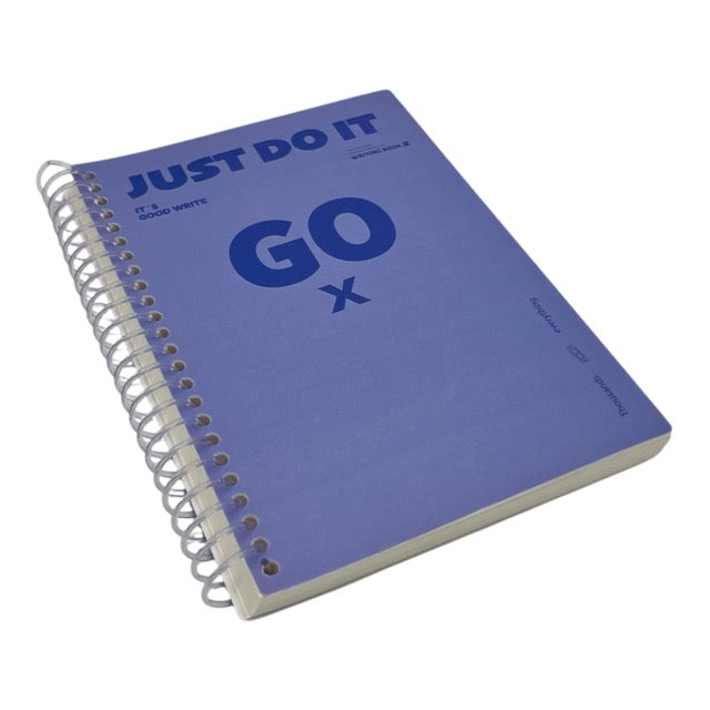 Minimalist Typography Spiral Notebook | Single Piece