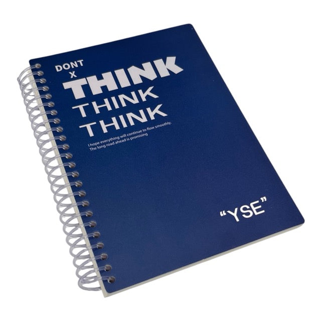 Minimalist Typography Spiral Notebook | Single Piece