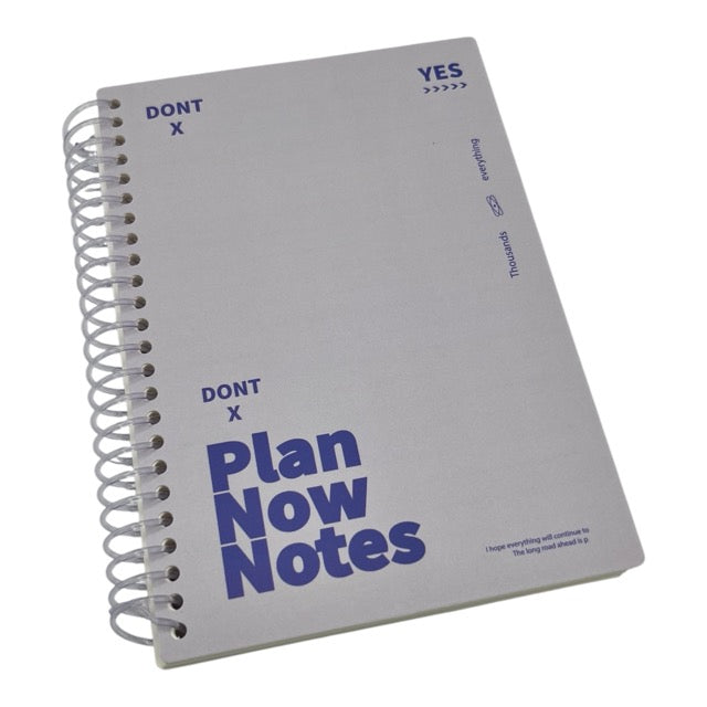 Minimalist Typography Spiral Notebook | Single Piece