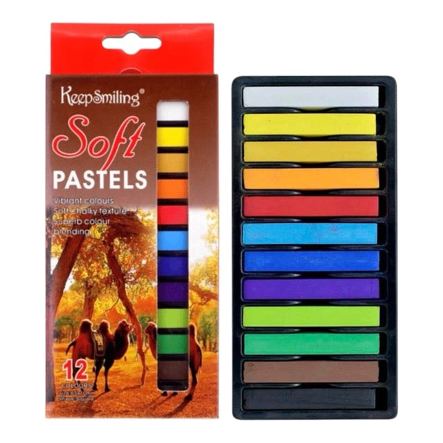Keep Smiling 12-Color Soft Pastels Se - HS 3012