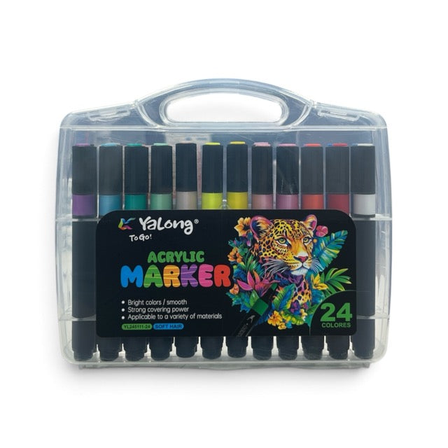 Acrylic Marker Color - 24 Pcs