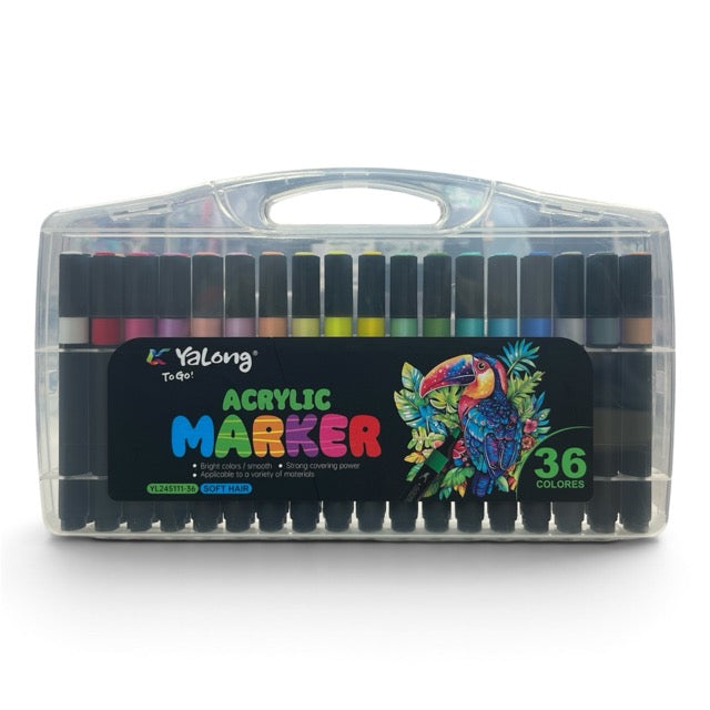 Acrylic Marker Color - 36 Pcs