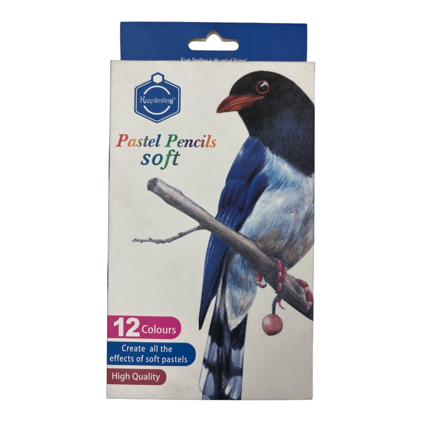 Keep Smiling Soft Pastel Pencils Set (12 Colors) - 1020