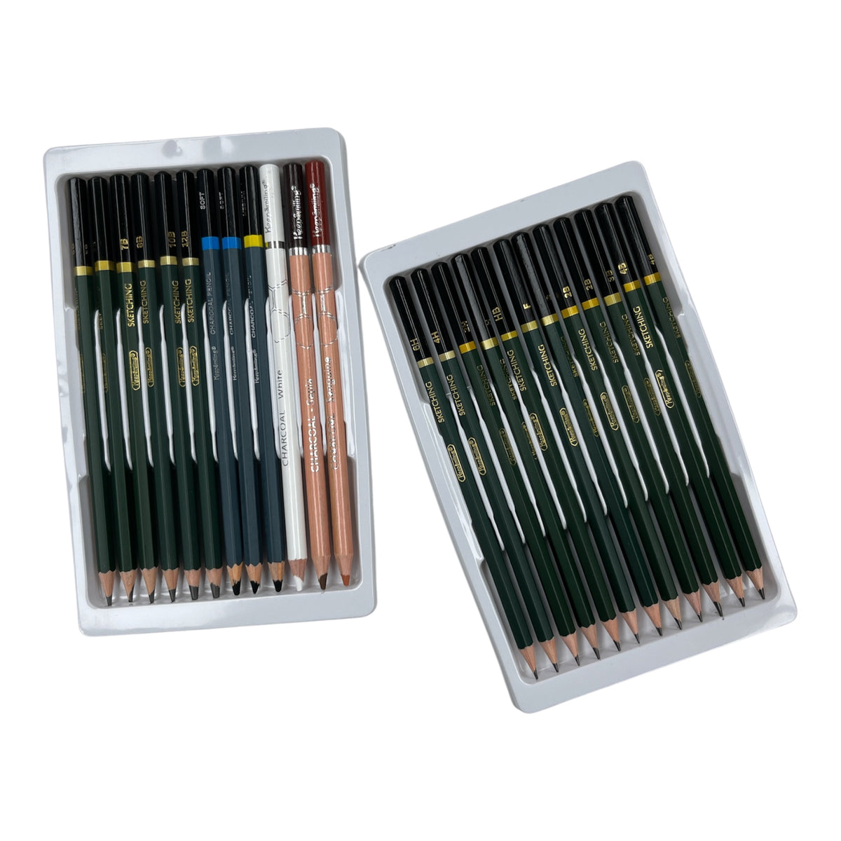 Keep Smiling 24-Piece Professional Sketching Pencil Set - TB1024
