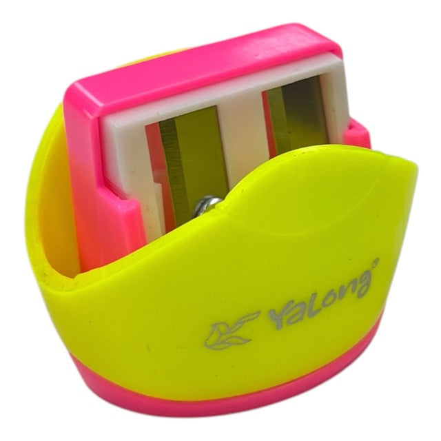 YaLong Ergonomic Double-Hole Pencil Sharpener with Handle | Single Piece YL-191696