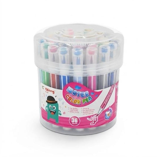 YaLong 36-Color Washable Water Color Pen Set - YL201805-36