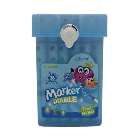 YaLong 36-Color Dual-Tip Scented Marker Set - YL 221812-36