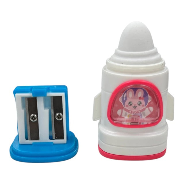 YaLong "Let's Go to Space" 2-in-1 Pencil Sharpener & Eraser Combo - YL- 231550