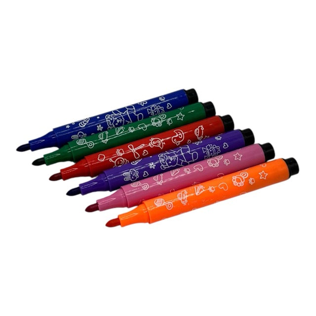 12-Piece Washable Stamp Water Color Pen Set - YL 221811-12